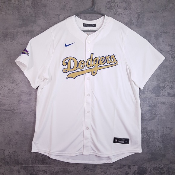 Nike Other - NIKE Los Angeles Dodgers 2024 World Series Gold Champions Jersey Mens 2XL White